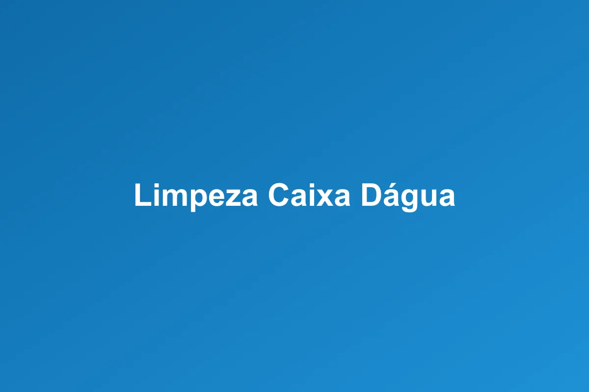 Limpeza de caixa d'água em Embu das Artes